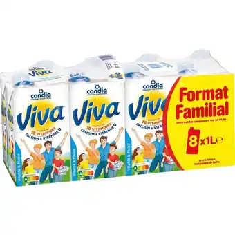 Auchan Supermarché Lait viva de candia offre