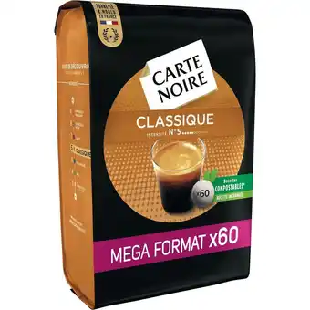 Auchan Supermarché Dosettes classique carte noire offre