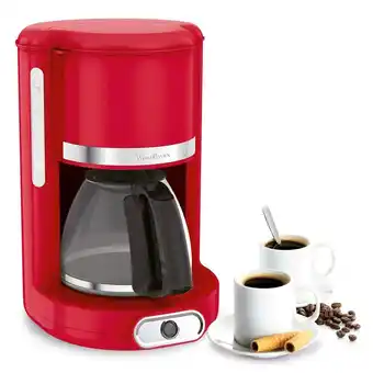Auchan Cafetière moulinex soleil rouge offre