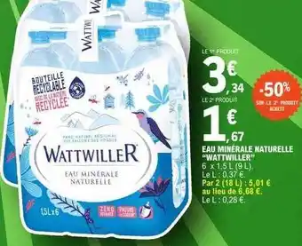 E.Leclerc Eau minérale naturelle offre