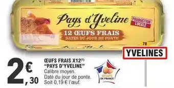 E.Leclerc Œufs frais x12 offre