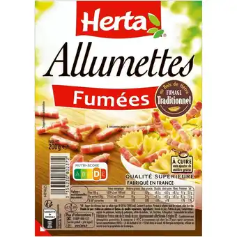 Auchan Allumettes fumées herta offre