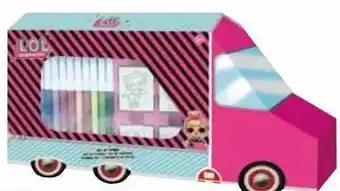 Auchan Bus de coloriage 62 pièces lol offre