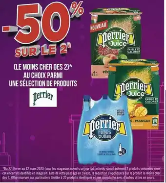 Casino Hyperfrais Produits perrier offre