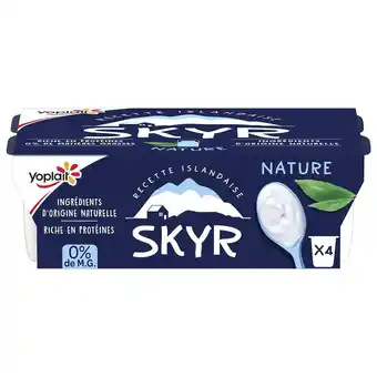 Auchan Skyr 0% nature yoplait offre