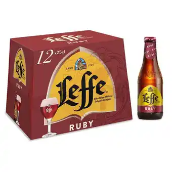 Auchan Bière leffe ruby offre