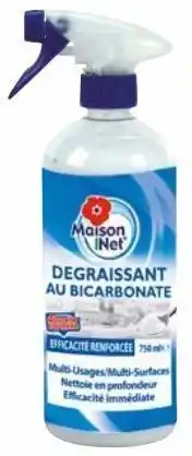 Auchan Spray dégraissant bicarbonate de soude maison net offre