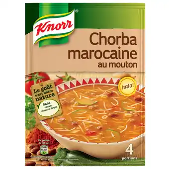 Auchan Soupe déshydratée chorba marocaine knorr offre