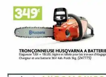 Tronçonneuse husqvarna à batterie