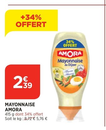 Bi1 Mayonnaise Amora offre