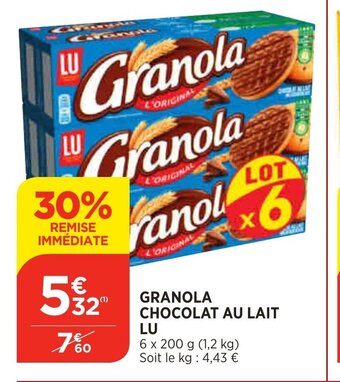 Bi1 Granola Chocolat Au Lait lU offre