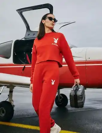 Jennyfer Jogging playboy rouge offre