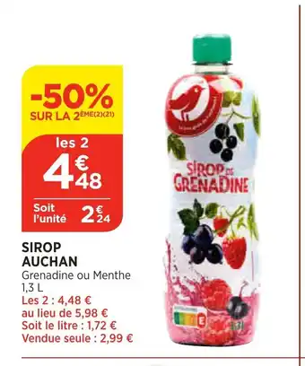Bi1 Sirop Auchan offre