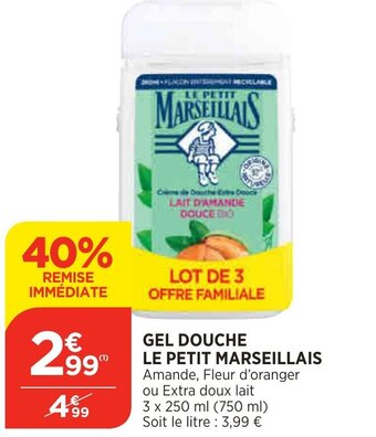 Bi1 Gel Douche Le Petit marseillais offre