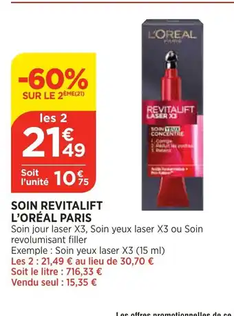 Bi1 Soin Revitalift L'Oreal Paris offre