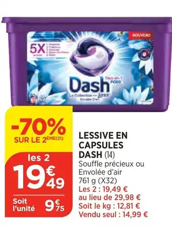 Bi1 Lessive En Capsules Dash offre