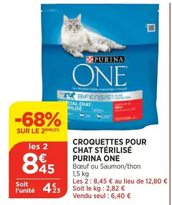 Bi1 Croquettes Pour Chat Sterilise Purina One offre