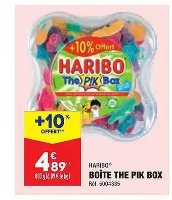 ALDI Boîte the pik box haribo offre