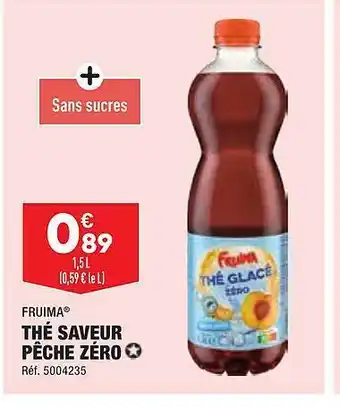 ALDI Thé saveur pêche zéro fruima offre