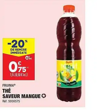 ALDI Thé saveur mangue fruima offre