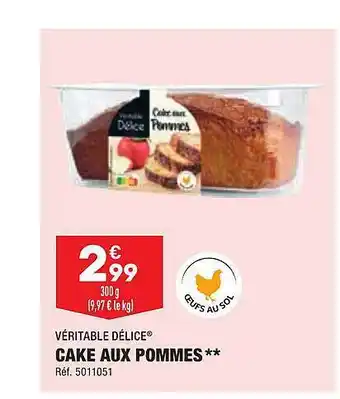 ALDI Cake aux pommes véritable délice offre