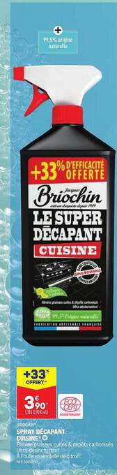 ALDI Spray décapant cuisine briochin offre
