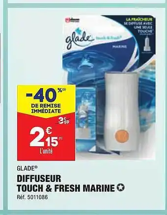Diffuseur touch & fresh marine glade