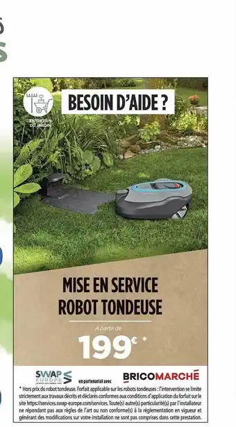 Bricomarché Robot tondeuse offre
