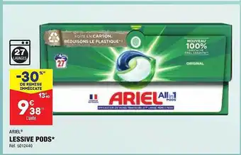 ALDI Lessive pods ariel offre