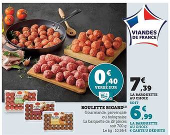 Hyper U Boulette bigard offre