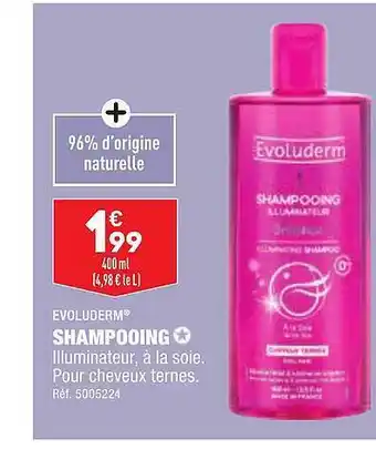 ALDI Shampooing evoluderm offre