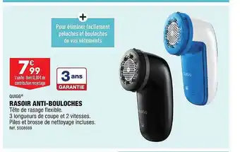 ALDI Rasoir anti-bouloches quigg offre