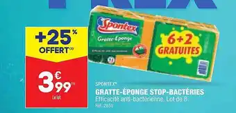 ALDI Gratte-éponge stop-bactéries spontex offre