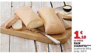 Hyper U Pain ciabatta offre