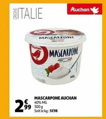 Auchan Mascarpone auchan offre