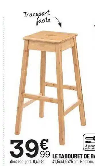 Centrakor Le tabouret de bar offre