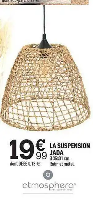 Centrakor La suspension jada atmosphera offre