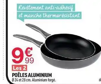 Centrakor Les 2 poêles aluminium offre