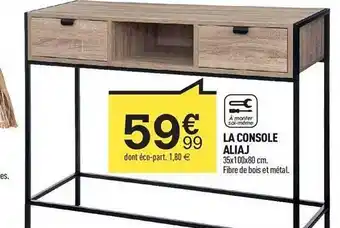 Centrakor La console aliaj offre