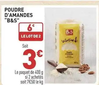 Grand Frais Poudre d'amandes offre