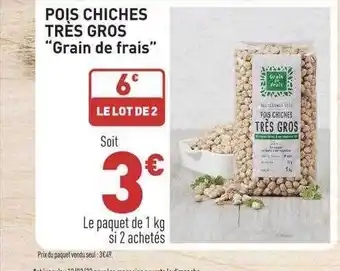 Pois chiches trĂšs gros