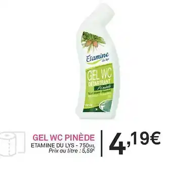 Gel wc pinÚde étamine du lys