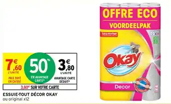 Intermarché Essuie-tout décor OKAY offre