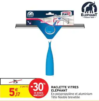 Intermarché Raclette vitres ELEPHANT offre