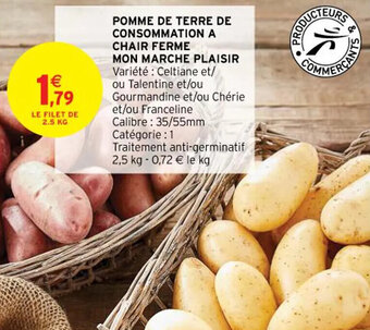 Intermarché Pomme de terre de consommation a chair ferme mon marche plaisir offre