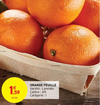 Intermarché Orange feuille offre