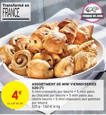 Intermarché Assortiment de mini viennoiseries X20 offre