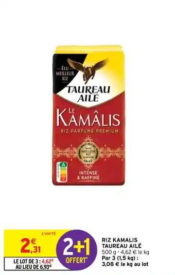 Intermarché Riz kamalis TAUREAU AILÉ offre