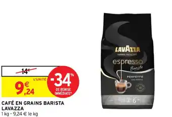 Intermarché Café en grains barista LAVAZZA offre