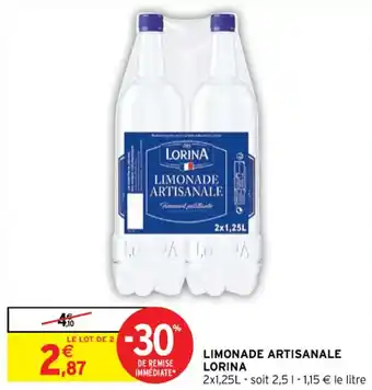 Intermarché Limonade artisanale LORINA offre